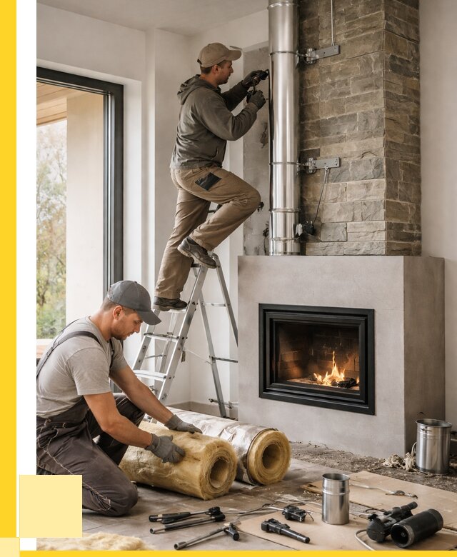 Монтаж дымоходов для каминов в Лысьве от 15386 р. ЭриданЛсь