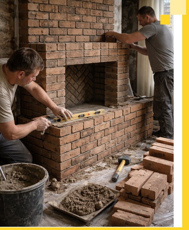 Изготовление и установка кирпичных каминов в Лысьве