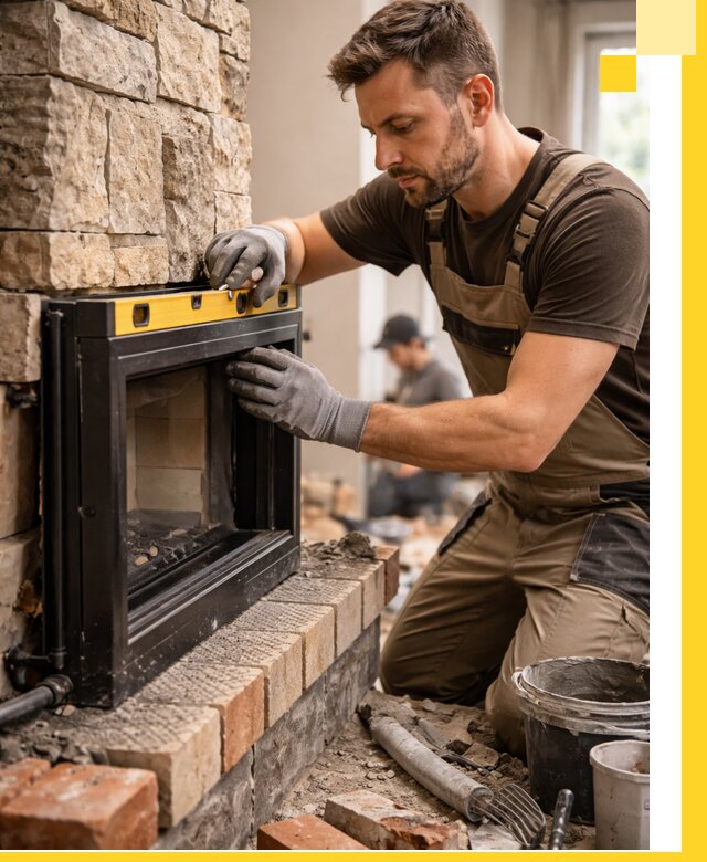 Дровяные камины под ключ в Лысьве: монтаж, обустройство