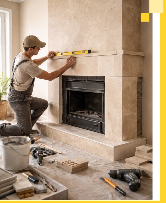 Установка и монтаж каминов в частном доме под ключ в Лысьве