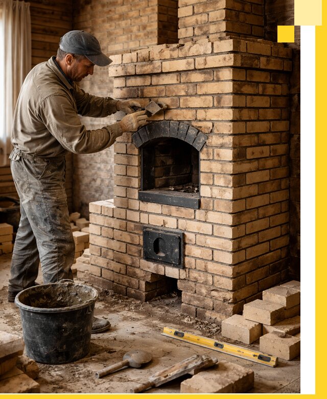 Кирпичные печи под ключ в Лысьве: проектирование и кладка