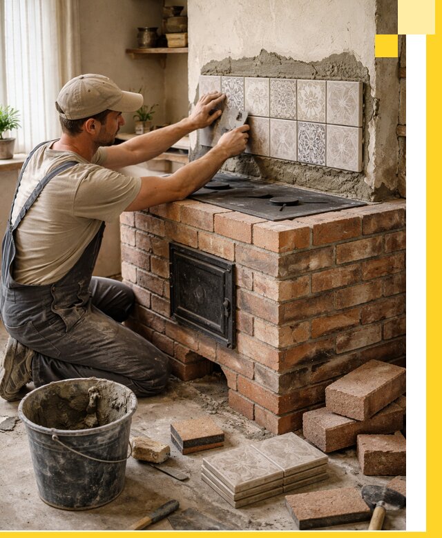 Печи с плитой на заказ монтаж гарантия и сервис в Лысьве