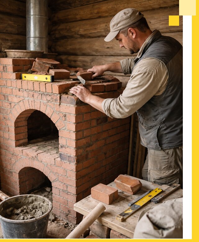 Изготовление и установка русских печей в Лысьве под ключ