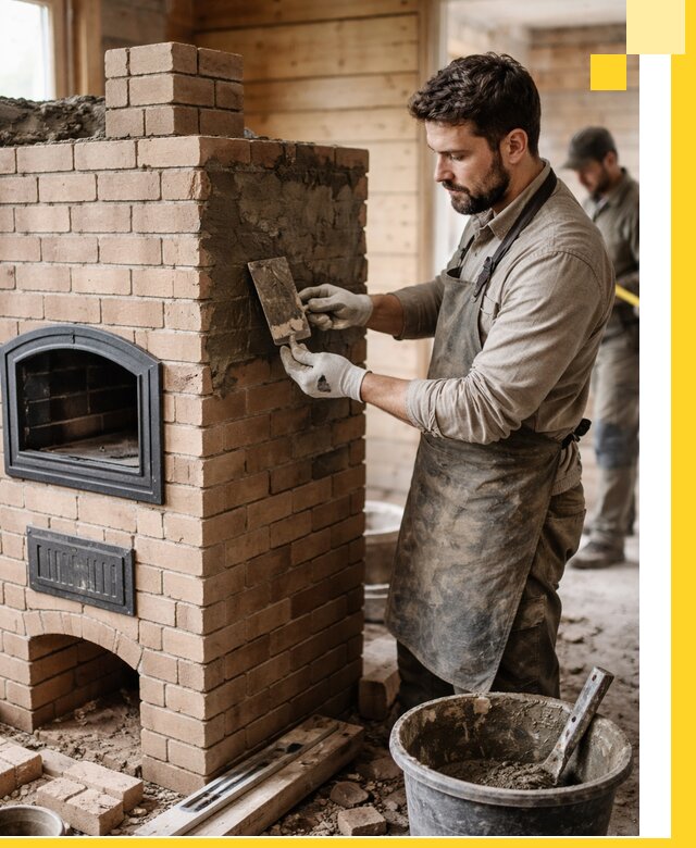 Изготовление и установка печей-шведок под ключ в Лысьве