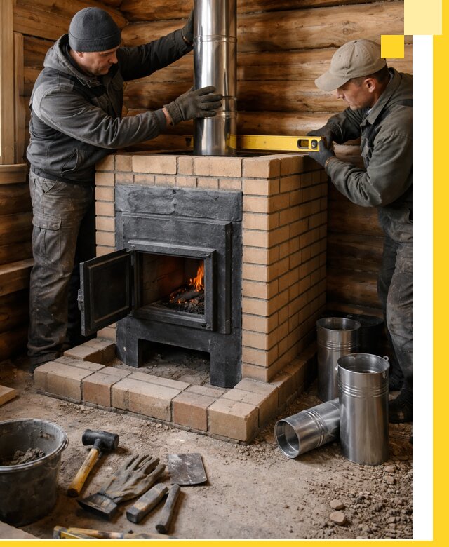 Проектирование, изготовление и установка банных печей в Лысьве