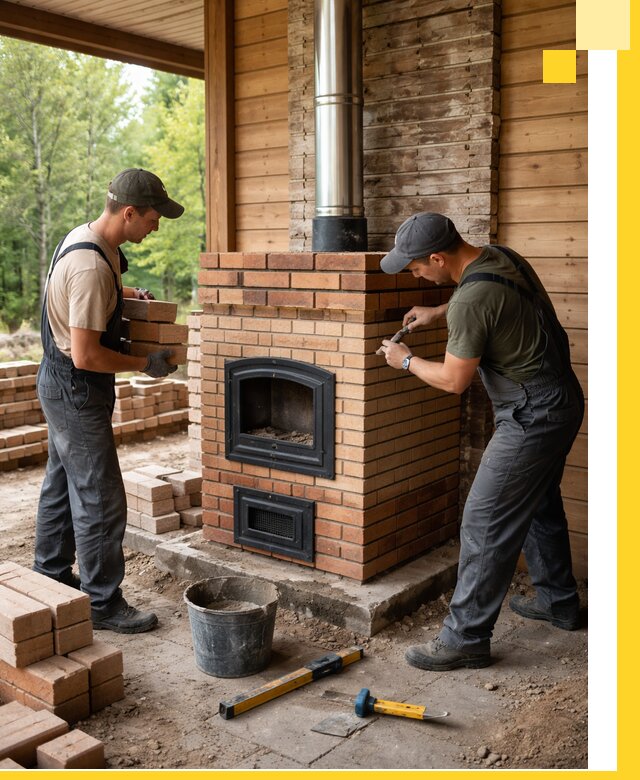 Производство и установка дачных печей под ключ в Лысьве