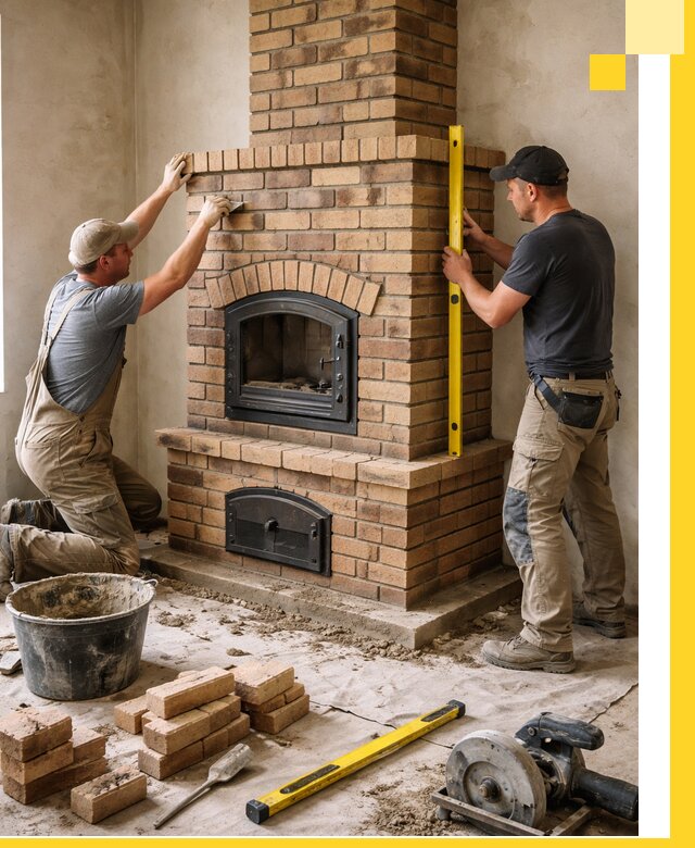 Продажа и установка печей и каминов для дома под ключ в Лысьве