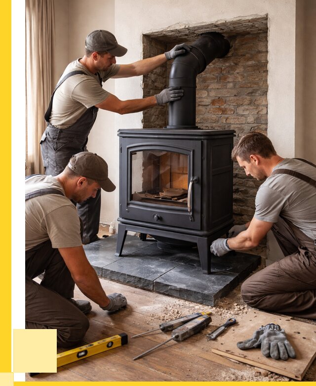 Монтаж печи камина в частном доме в Лысьве от 25643 р. | ЭриданЛсь