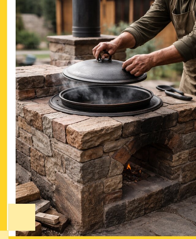 Печи для казана в Лысьве по цене от 18463 р. | ЭриданЛсь