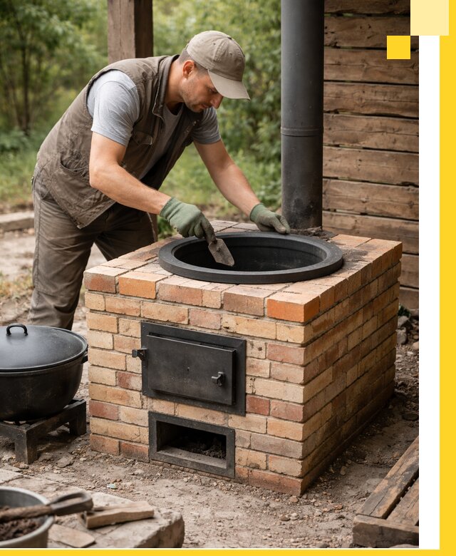 Изготовление и установка печей для казана в Лысьве под ключ