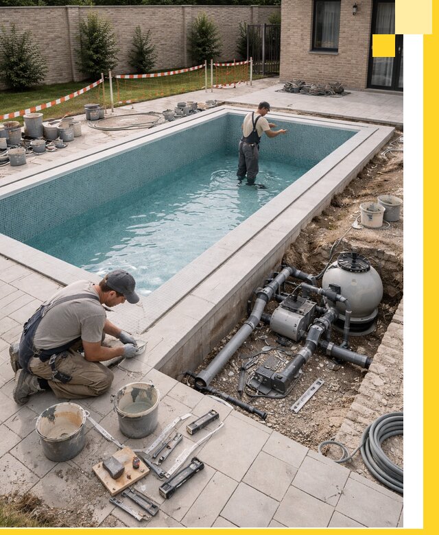 Строительство бассейнов под ключ в Лысьве: проекты и монтаж