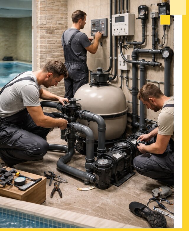 Комплексное оборудование для бассейнов под ключ в Лысьве