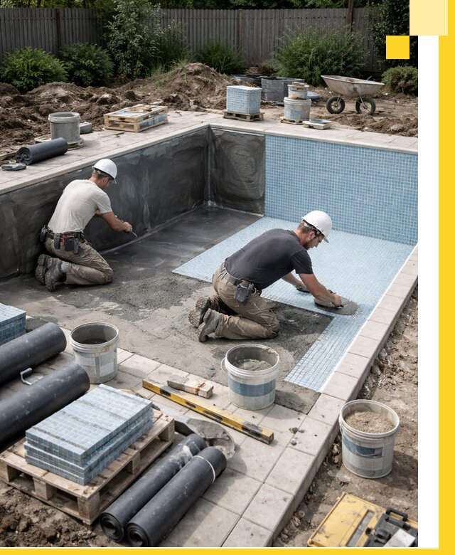 Проектирование и строительство стационарных бассейнов в Лысьве