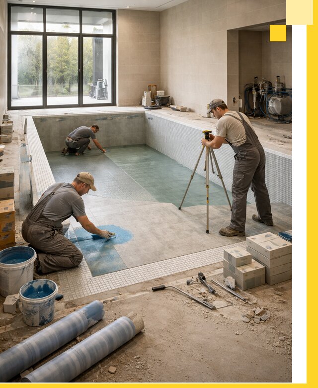 Проект и строительство закрытых бассейнов в Лысьве под ключ