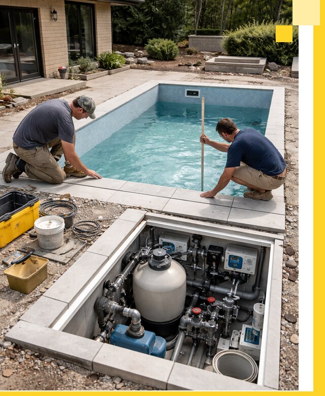 Строительство качественных домашних бассейнов под ключ в Лысьве