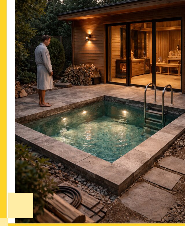 Бани с бассейном под ключ в Лысьве от 97442 р. | ЭриданЛсь