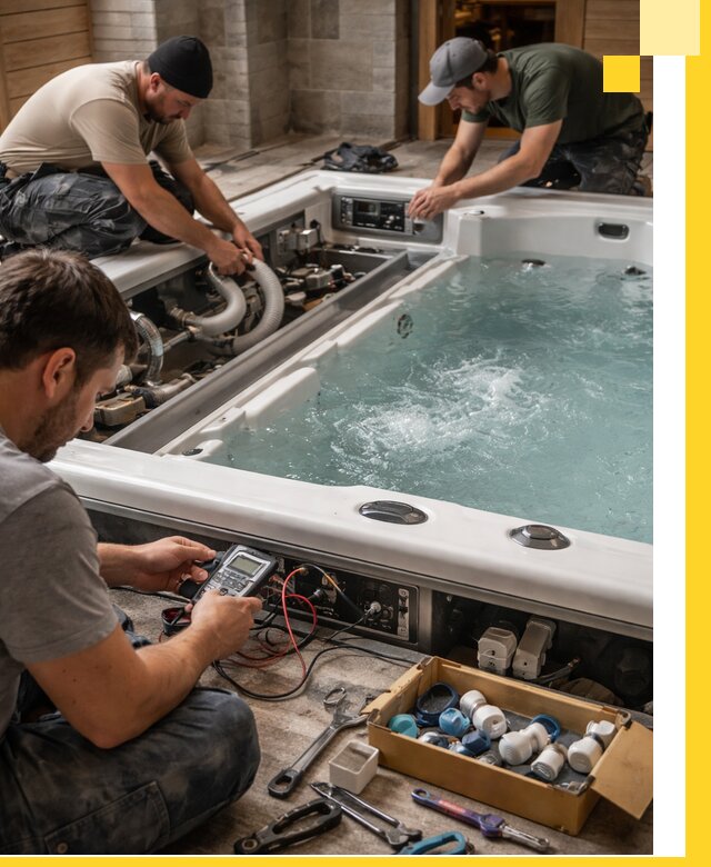 Гидромассажные бассейны под ключ в Лысьве, дизайн и монтаж