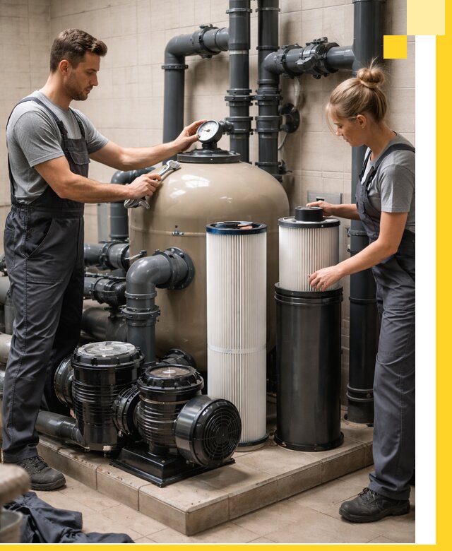 Фильтры и системы фильтрации для бассейнов в Лысьве