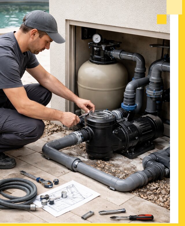 Поставка, монтаж и сервис насосов для бассейнов в Лысьве