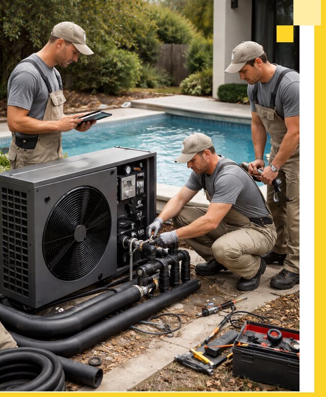 Проектирование и установка тепловых насосов для бассейнов в Лысьве