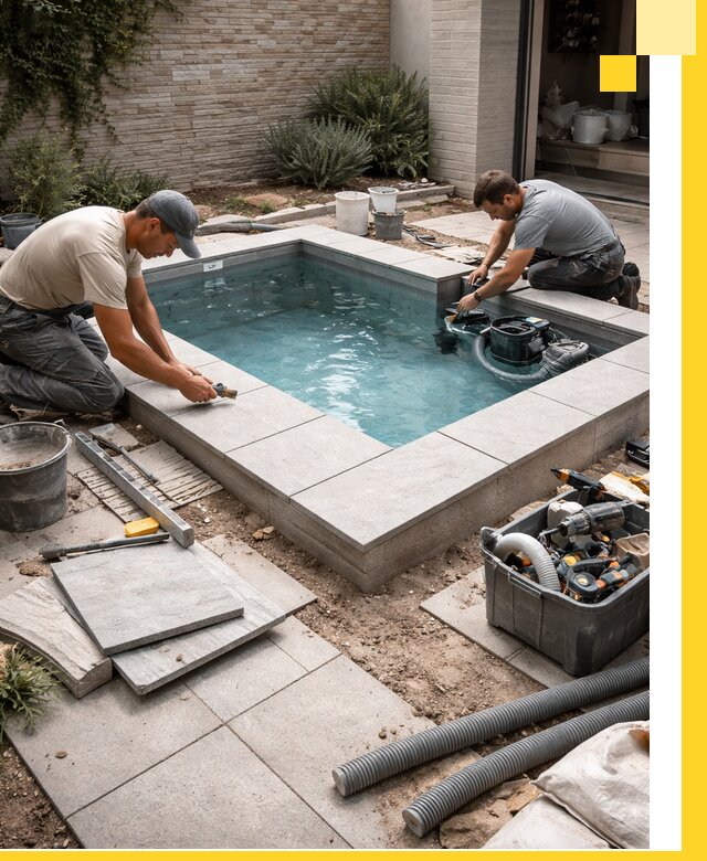 Мини бассейны под ключ в Лысьве, дизайн и установка