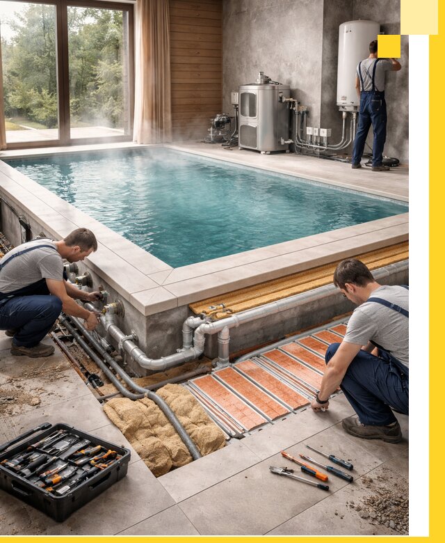 Проектирование и строительство тёплых бассейнов в Лысьве