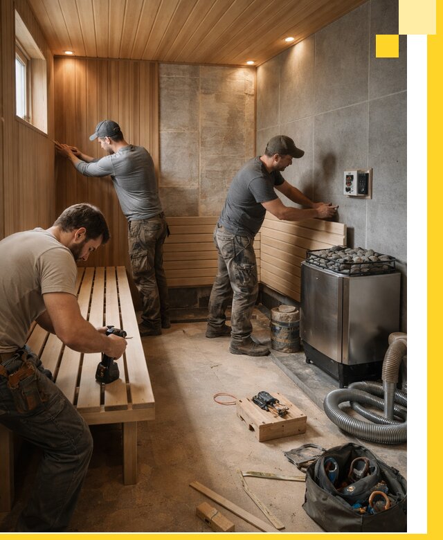 Сауны под ключ в Лысьве, проектирование, строительство, отделка
