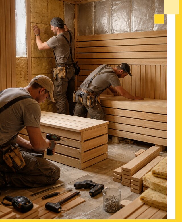 Профессиональное строительство саун под ключ в Лысьве