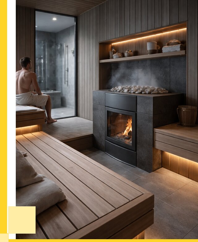 Проект сауны в частном доме в Лысьве от 35900 р. | ЭриданЛсь