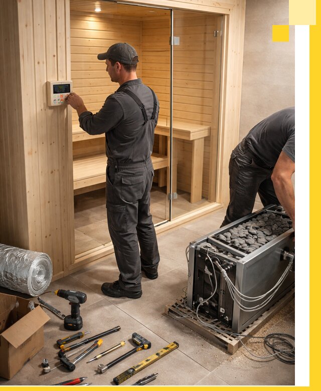 Поставка, установка и монтаж электрических саун в Лысьве