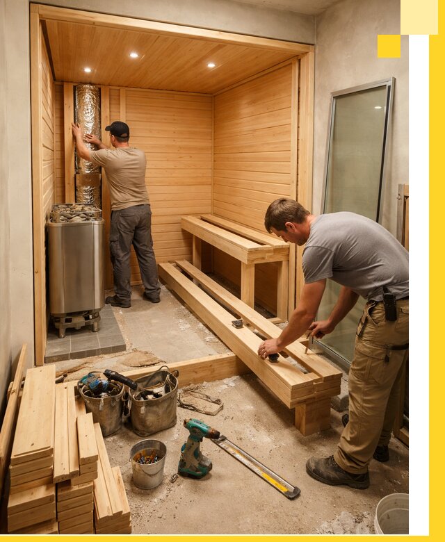 Проектирование и установка домашних саун под ключ в Лысьве