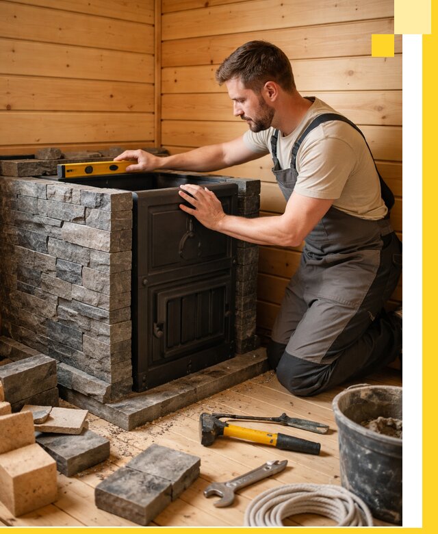 Производство и установка печей для саун под ключ в Лысьве