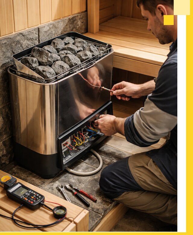 Продажа и установка электрокаменок для саун в Лысьве