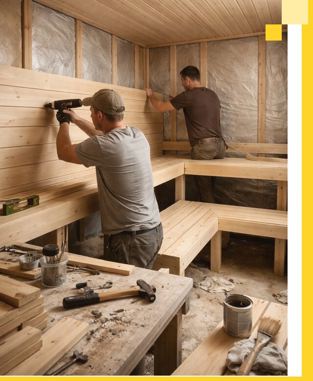 Профессиональная отделка бань и саун под ключ в Лысьве