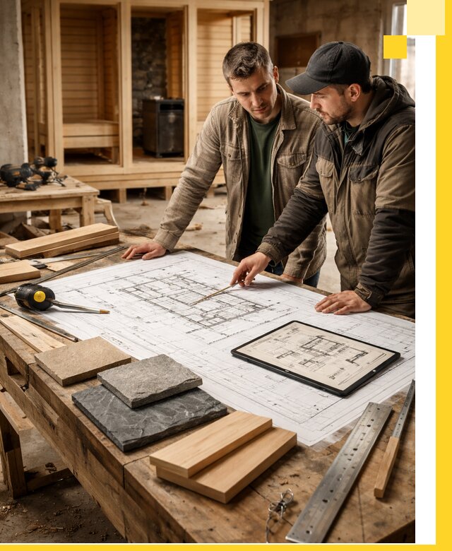 Проекты бань под ключ и планы строительства в Лысьве