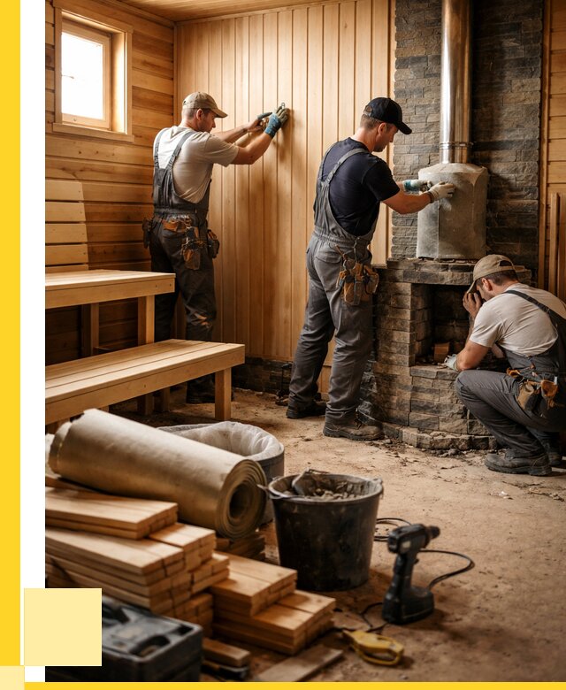 Ремонт бань под ключ в Лысьве от 46157 р. | ЭриданЛсь