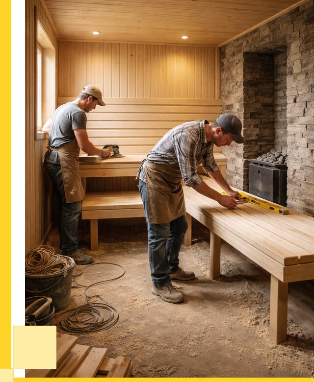 Отделка бани в Лысьве: внутренняя отделка от 3077 р. | ЭриданЛсь