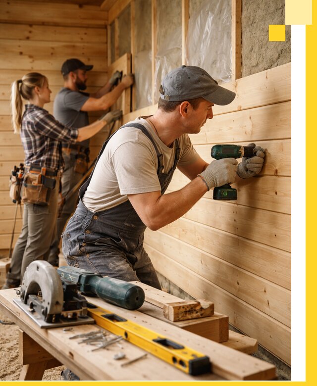 Обшивка бань под ключ в Лысьве: отделка стен и потолков