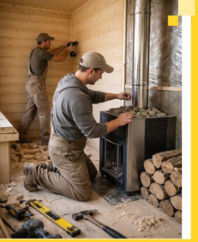 Строительство деревянных бань под ключ в Лысьве проекты и монтаж