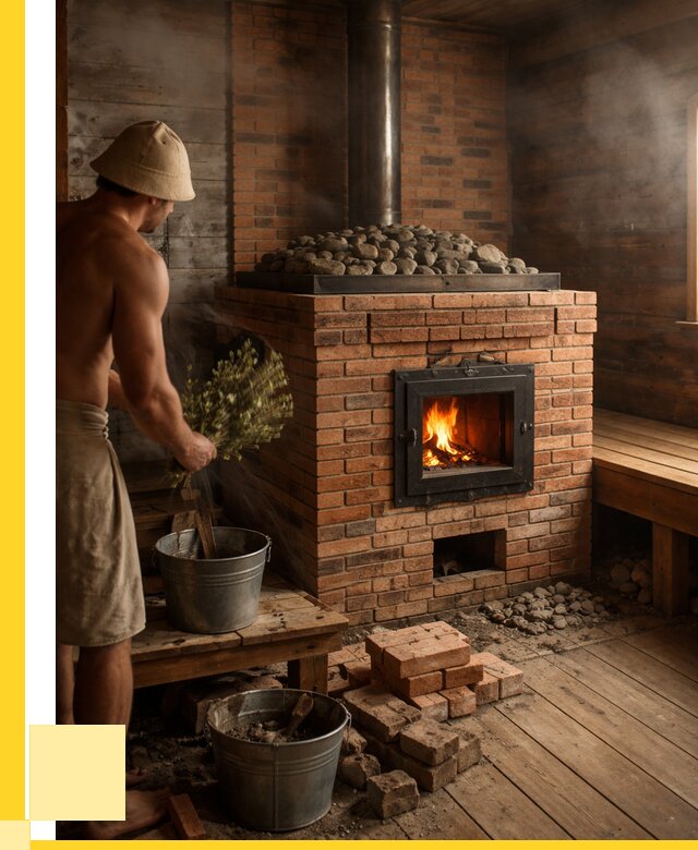 Кирпичные банные печи в Лысьве от 92313 р. | ЭриданЛсь