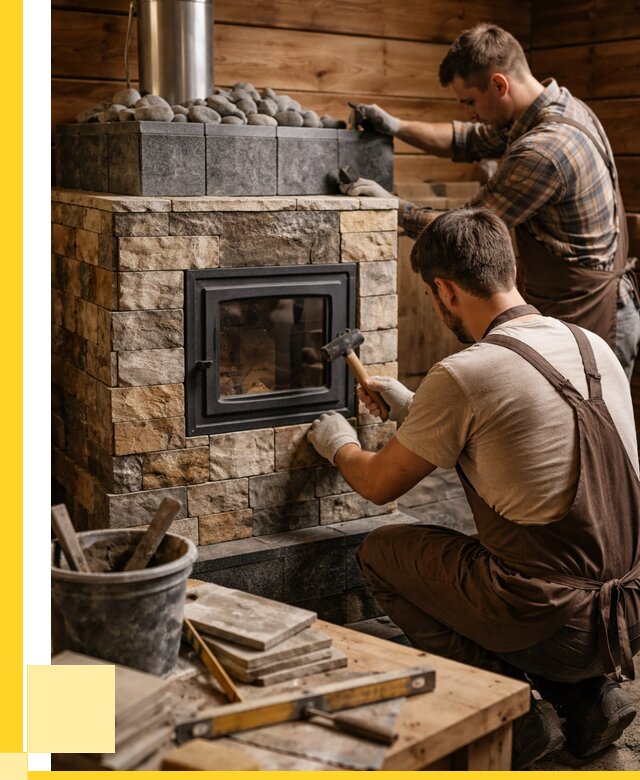 Облицовка банной печи в Лысьве от 15386 р. | ЭриданЛсь