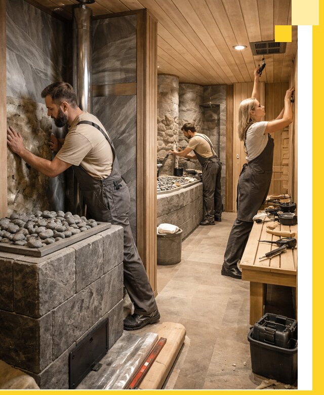Строительство бань и SPA процедур в Лысьве под ключ и отделкой