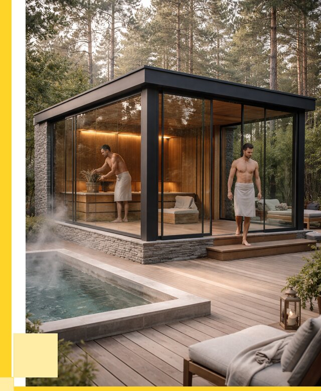 Стеклянные бани и двери в Лысьве от 461565 р. | ЭриданЛсь