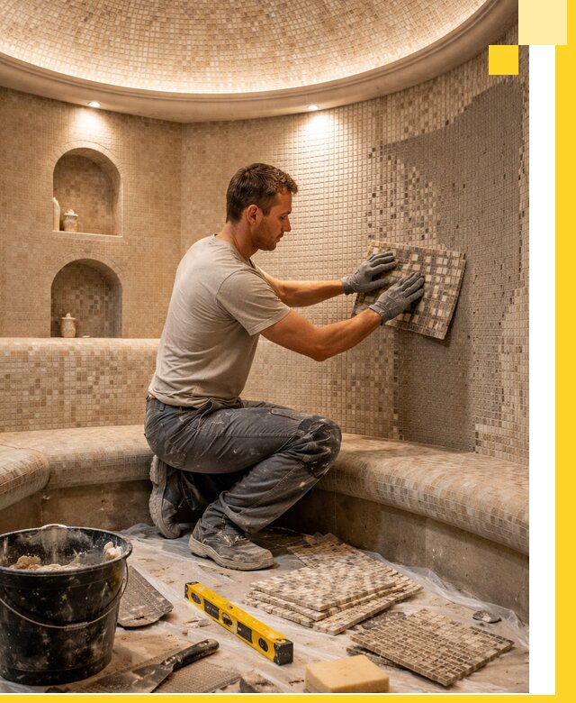 Устройство и монтаж домашнего хамама под ключ в Лысьве