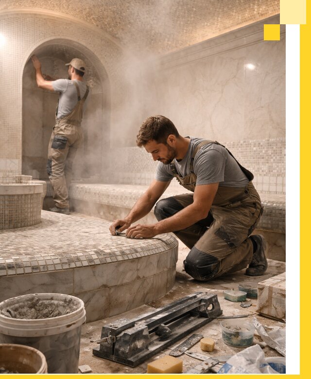 Профессиональный дизайн хамама и SPA под ключ в Лысьве