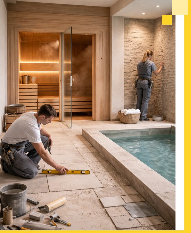 Комплексный дизайн и отделка интерьеров SPA под ключ в Лысьве